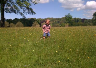Boy in field