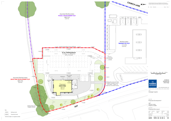 Plan of Coffee Drive-Thru